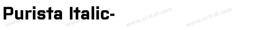Purista Italic字体转换